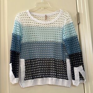Peter Thomas Roth Blue and White Women's Sweater